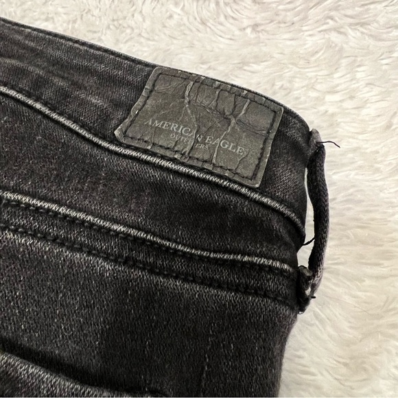 AMERICAN Eagle Women’s Super Super Stretch X Jean Jeggings Size 10 in Black - Picture 10 of 13